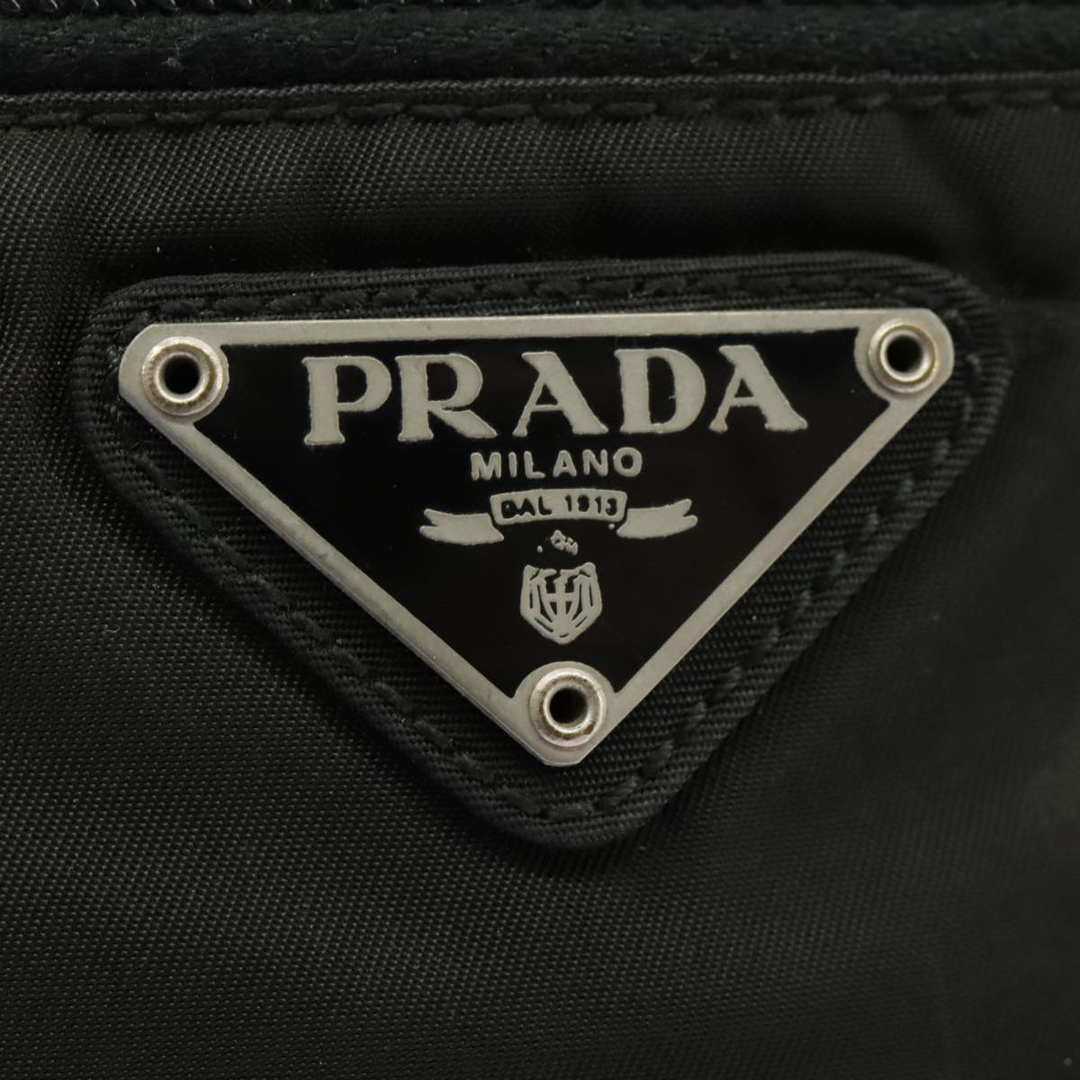 PRADA Shoulder Bag Nylon Black Auth ep6585