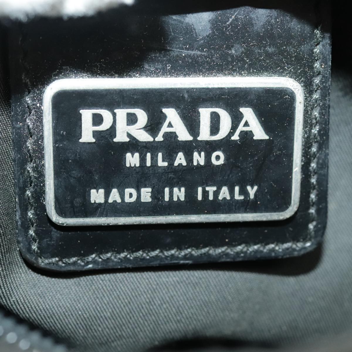 PRADA Shoulder Bag Nylon Black Auth ep6585