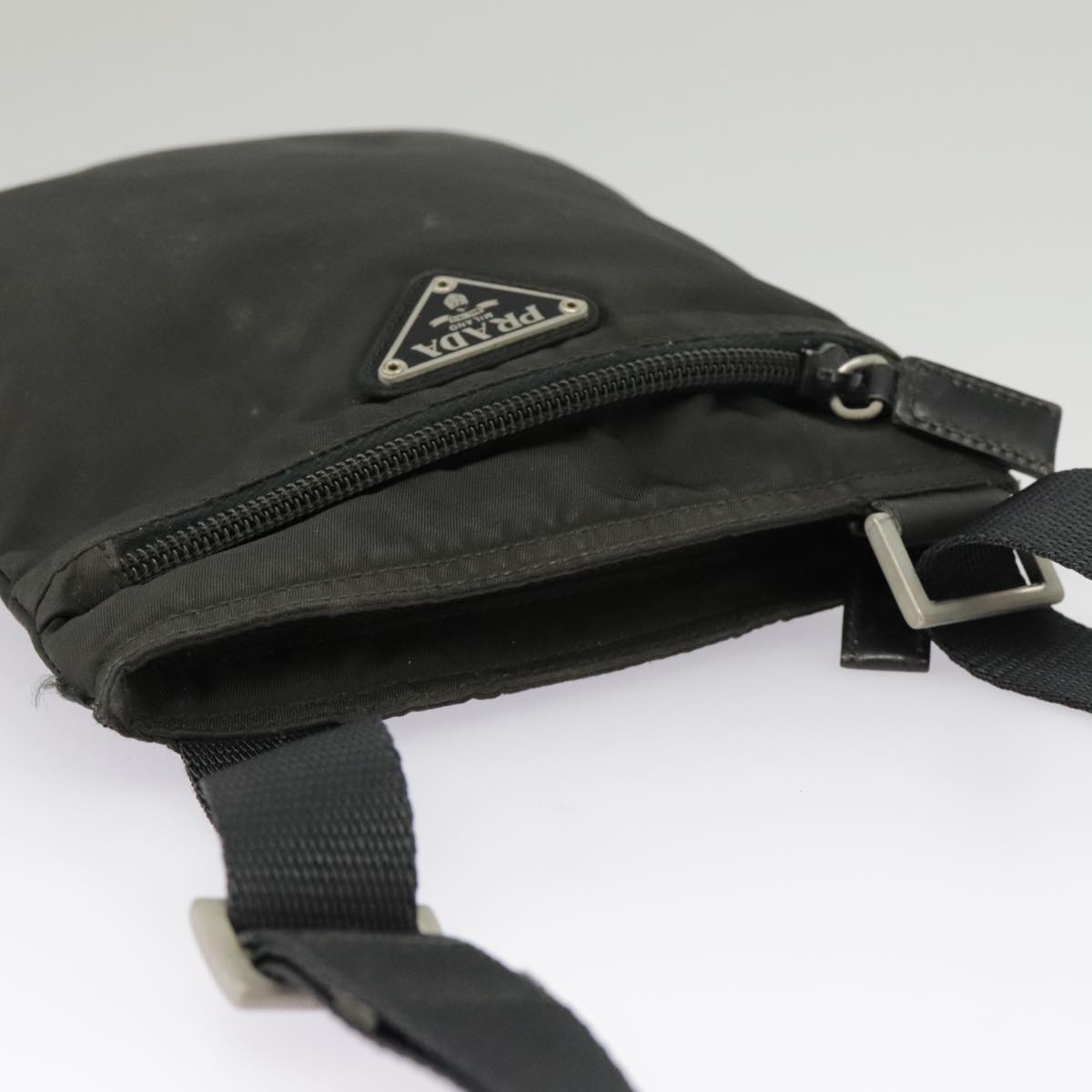 PRADA Shoulder Bag Nylon Black Auth ep6585