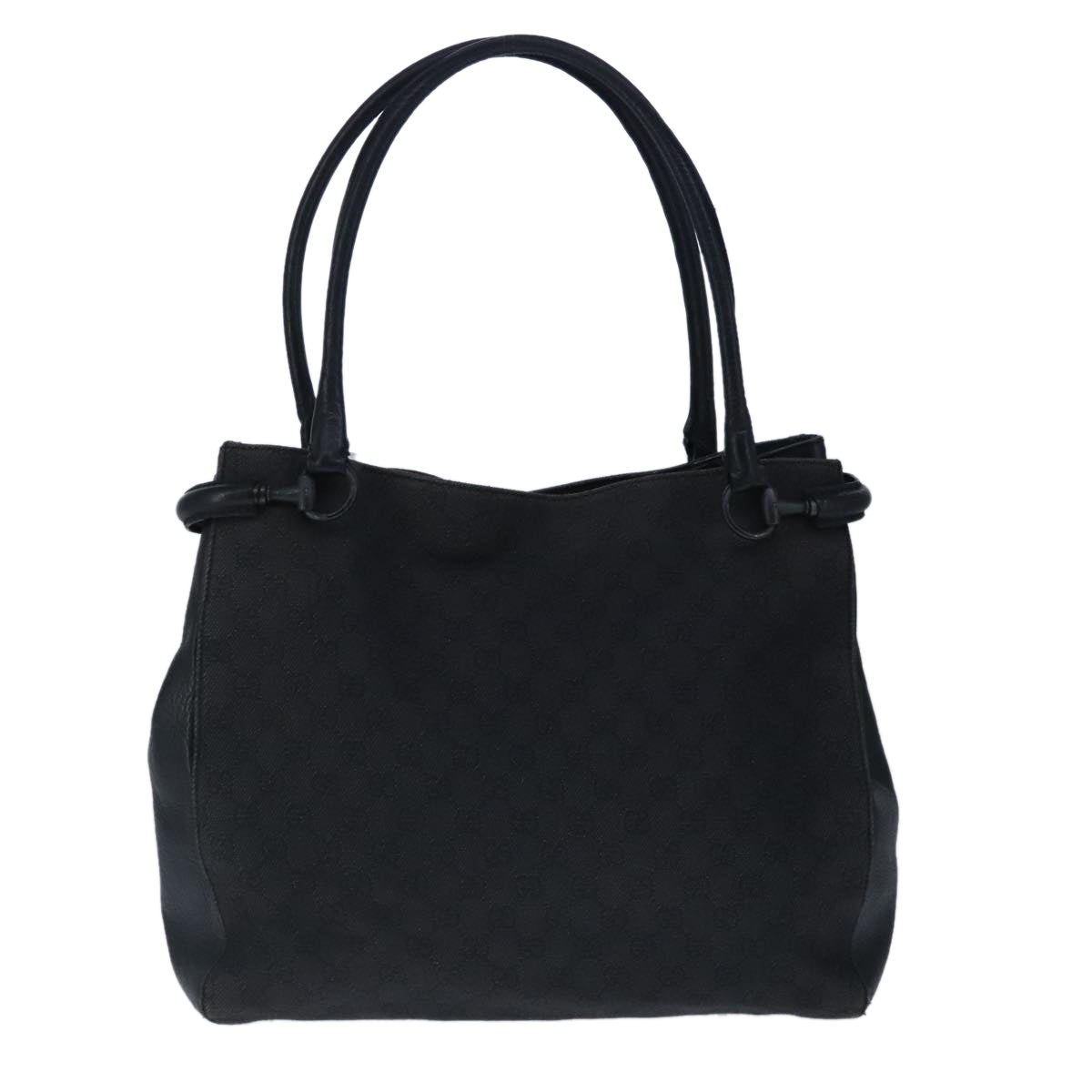 GUCCI GG Canvas Tote Bag Black 101346 Auth ep6586