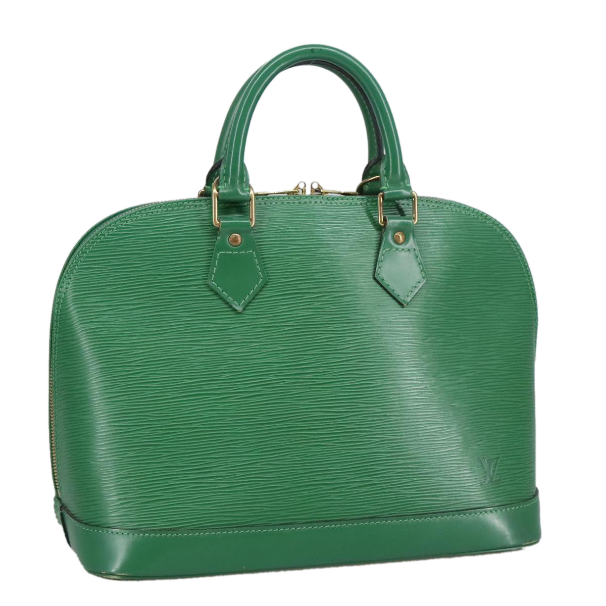 LOUIS VUITTON Epi Alma Hand Bag Borneo Green M52144 LV Auth ep6733