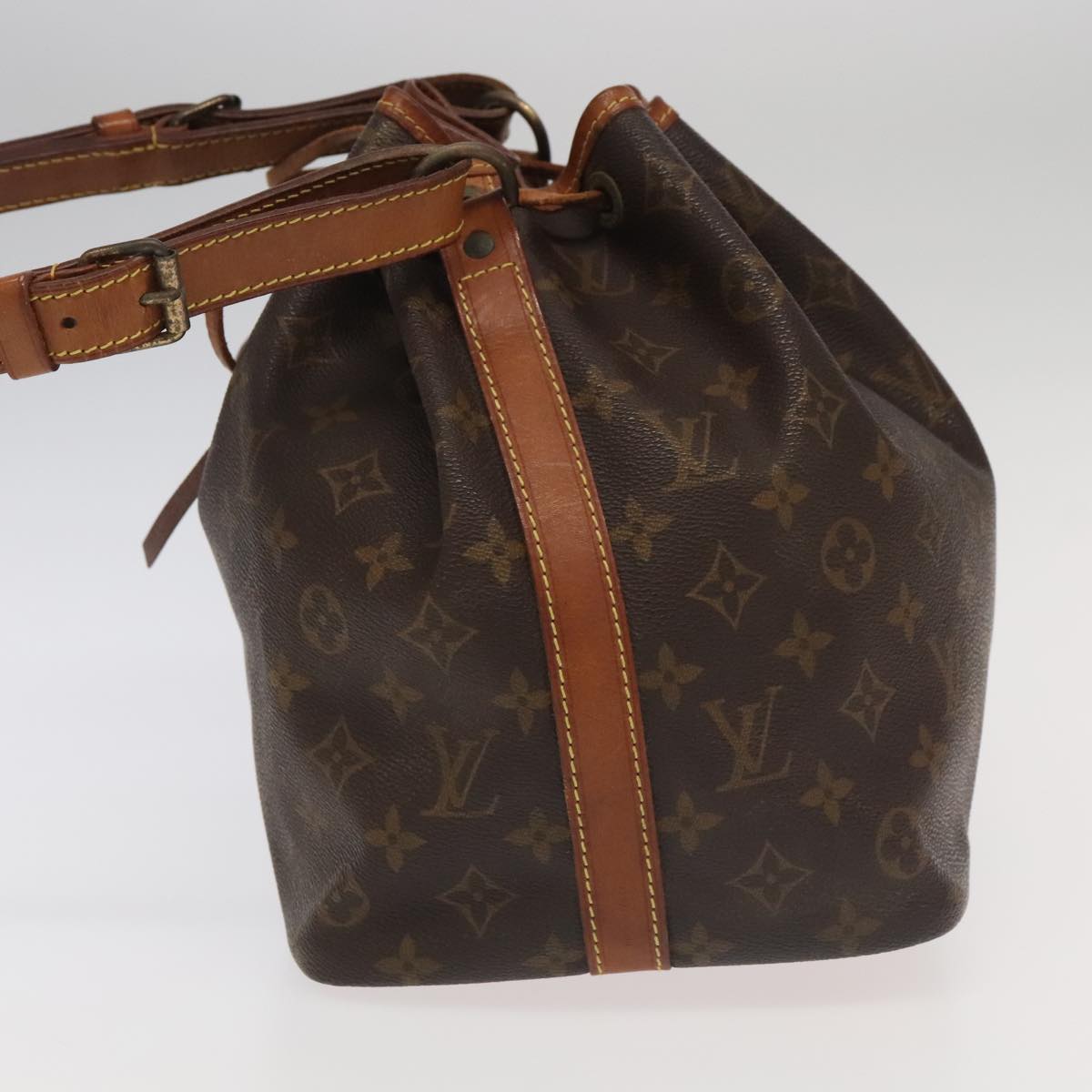 LOUIS VUITTON Monogram Petit Noe Shoulder Bag M42226 LV Auth ep6761