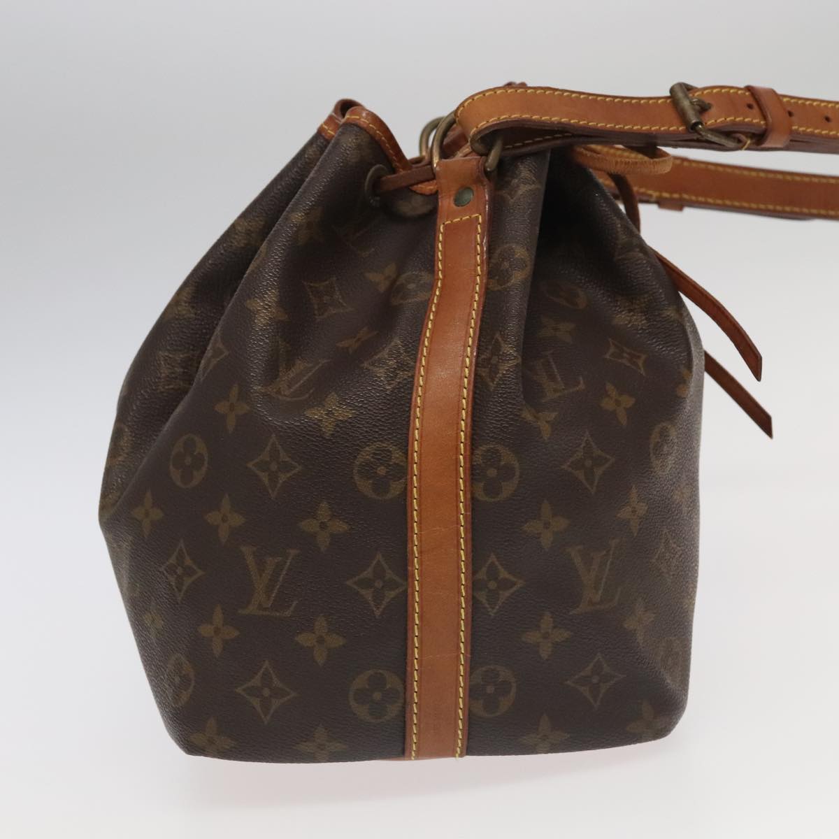 LOUIS VUITTON Monogram Petit Noe Shoulder Bag M42226 LV Auth ep6761