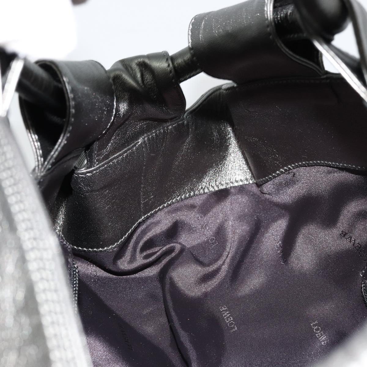LOEWE Anagram Nappa Aire Hand Bag Leather Gunmetal Auth ep6842