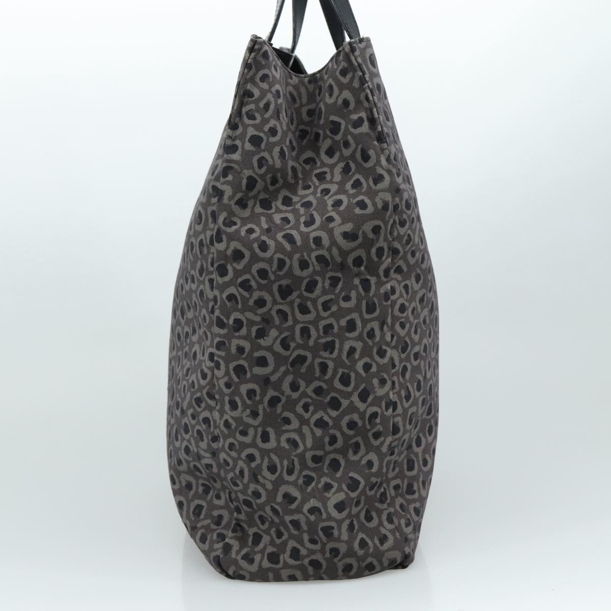 GUCCI Tote Bag Canvas Black Auth ep6974