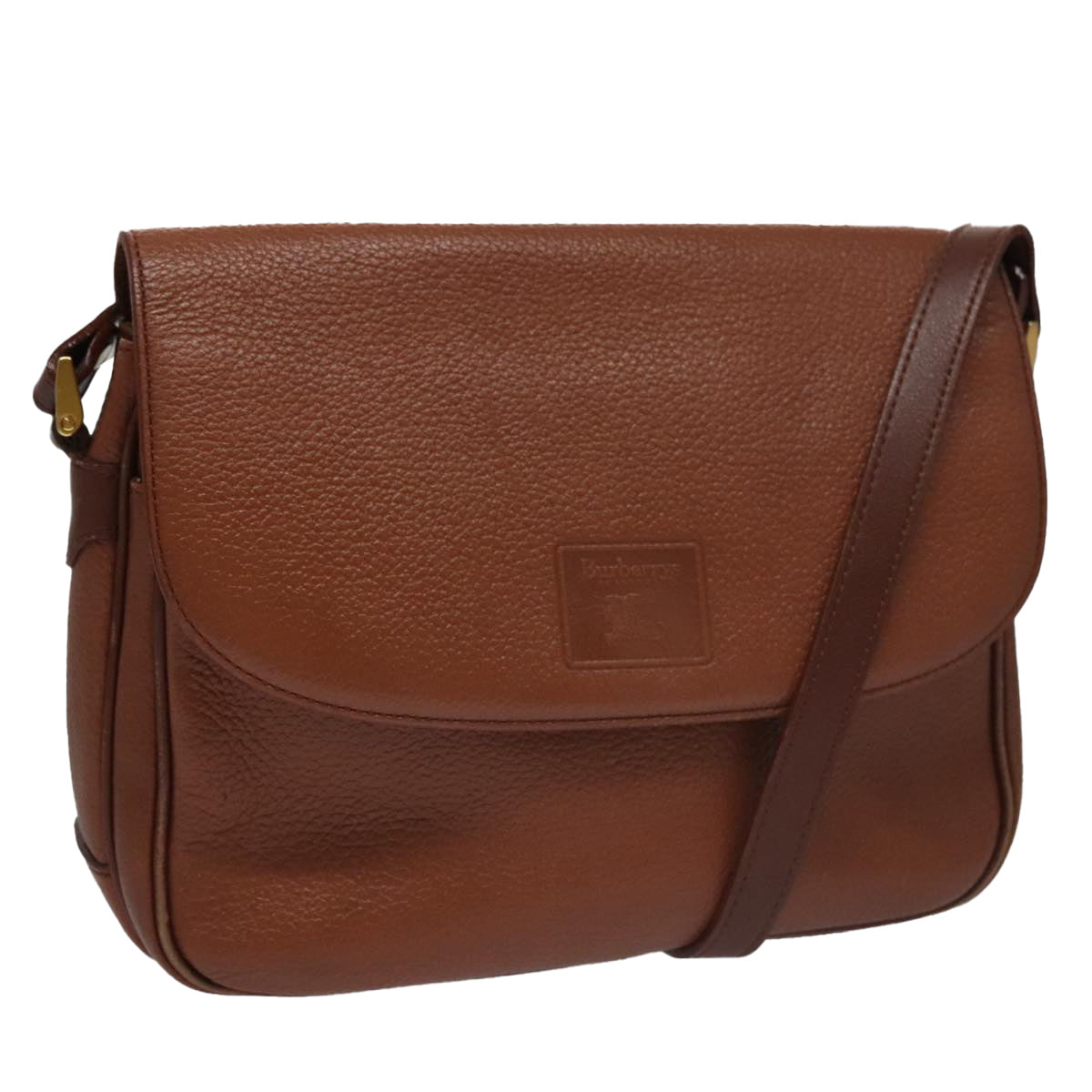 Burberrys Shoulder Bag Leather Brown Auth ep6981