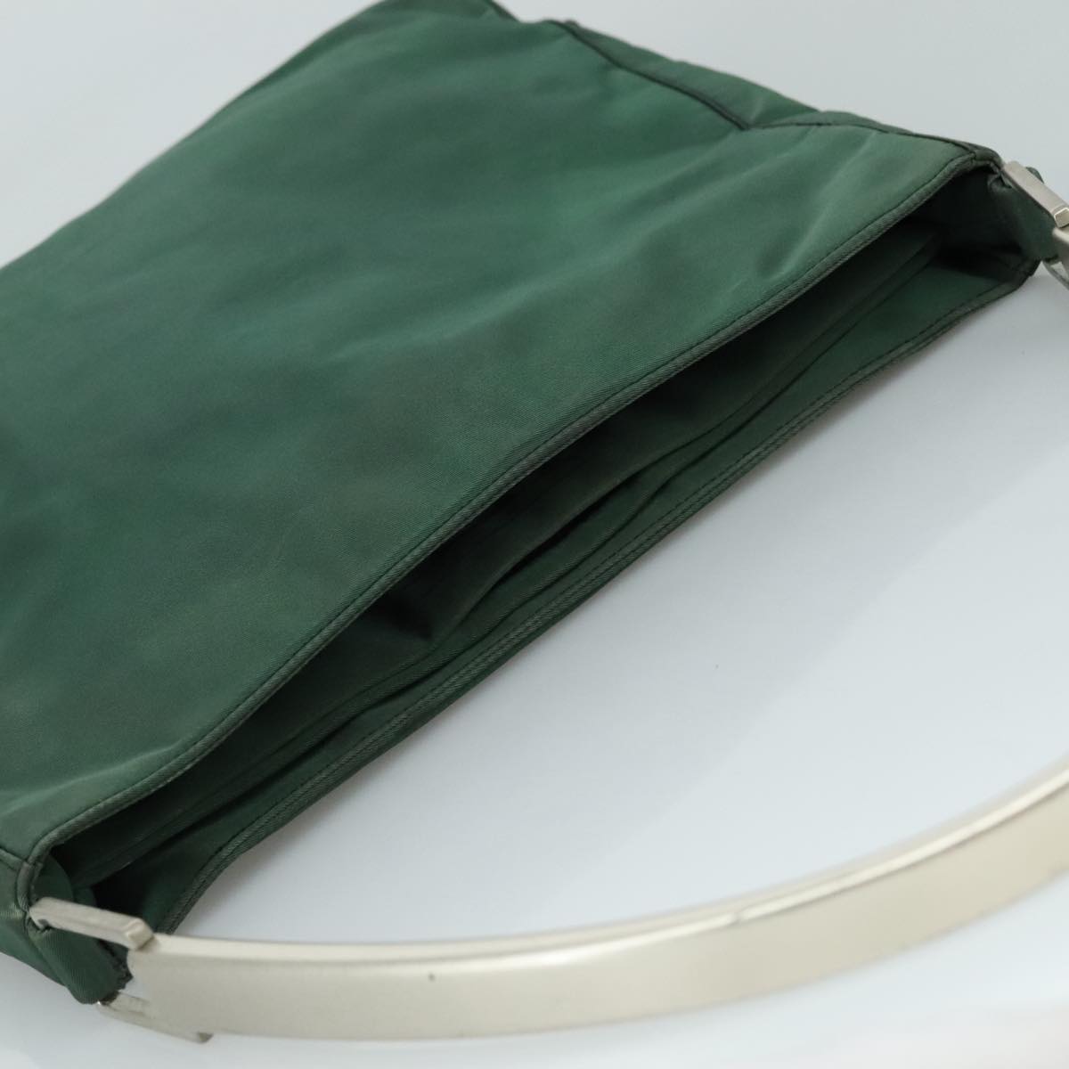 PRADA Shoulder Bag Nylon Green Auth ep7022