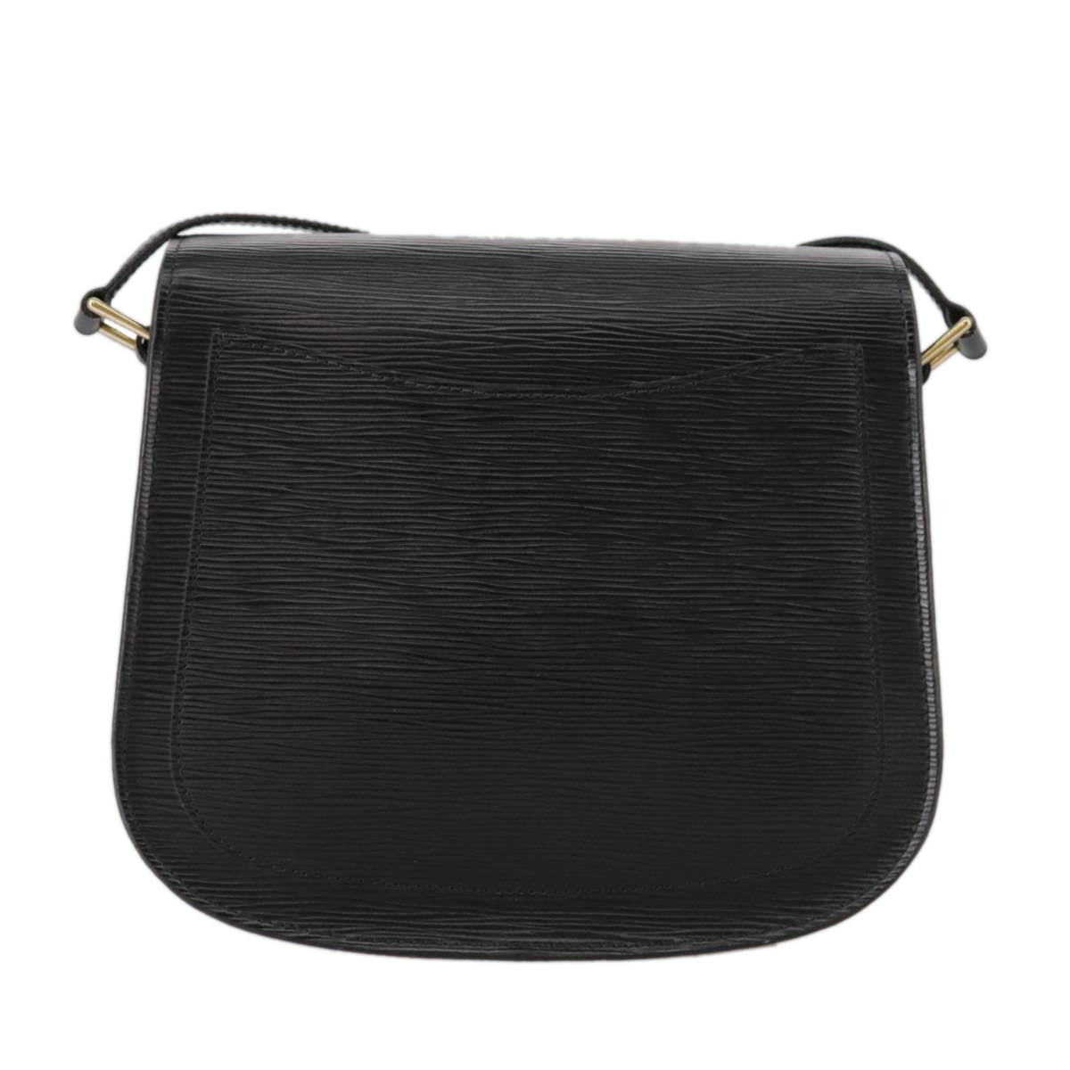 LOUIS VUITTON Epi Saint Cloud GM Shoulder Bag Black Noir M52192 LV Auth ep7029