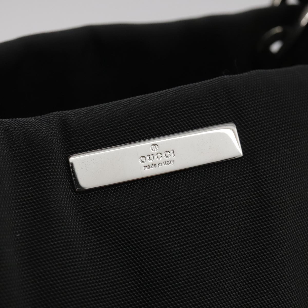 GUCCI Bamboo Hand Bag Nylon Black 002 1016 Auth ep7046