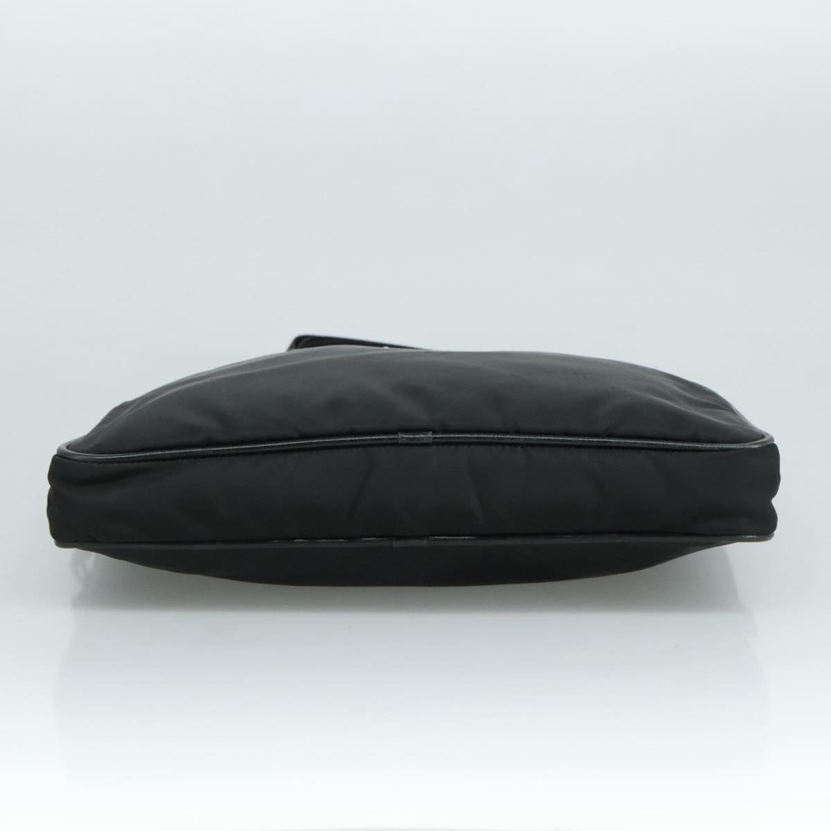 PRADA Shoulder Bag Nylon Black Silver Auth ep7117