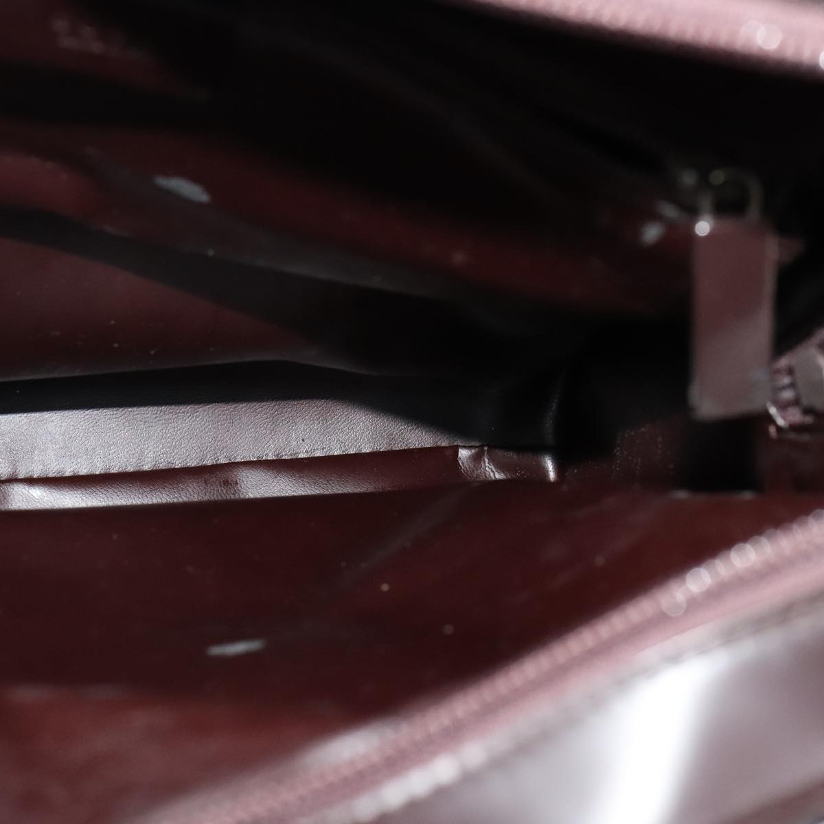 GUCCI Shoulder Bag Patent leather Brown 002 1007 3444 Auth ep7129