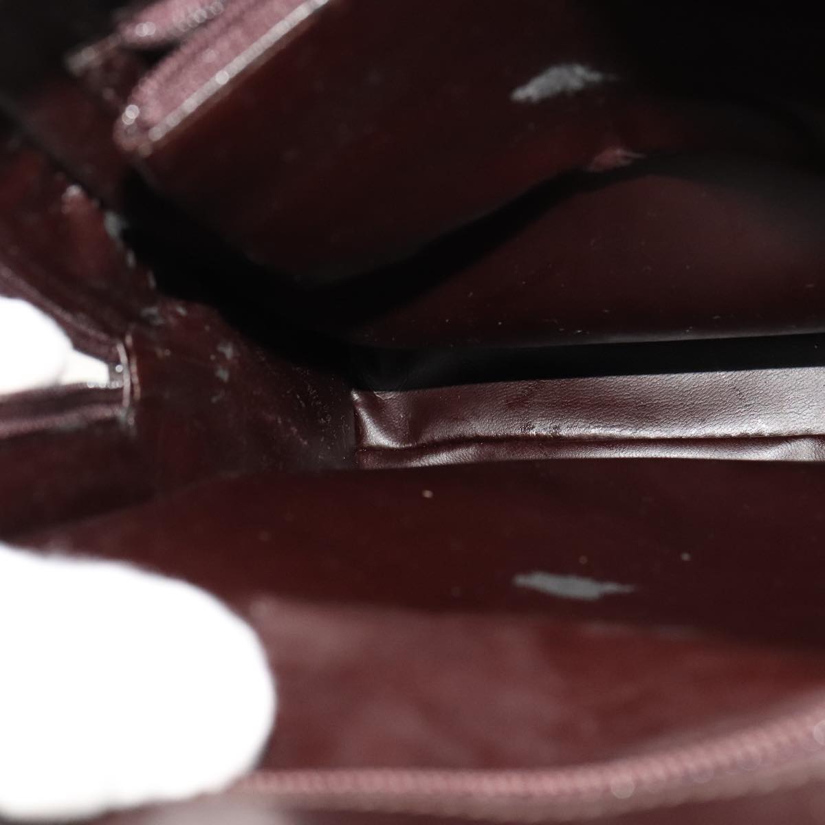 GUCCI Shoulder Bag Patent leather Brown 002 1007 3444 Auth ep7129