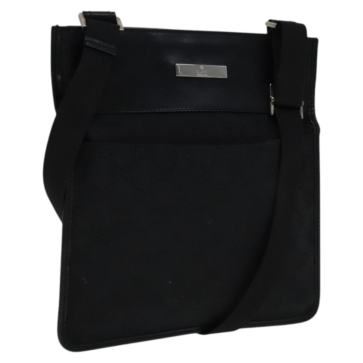 GUCCI GG Canvas Shoulder Bag Black 27639 Auth ep7170