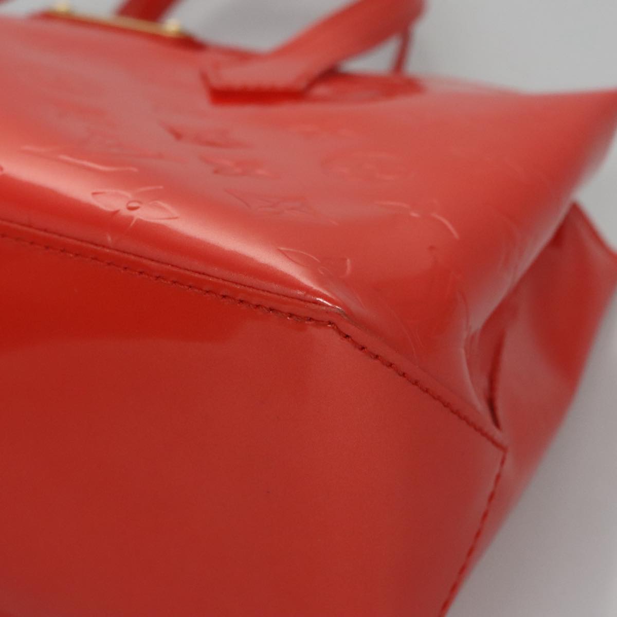 LOUIS VUITTON Monogram Vernis Wilshire PM Hand Bag Orenge M93644 LV Auth ep7188