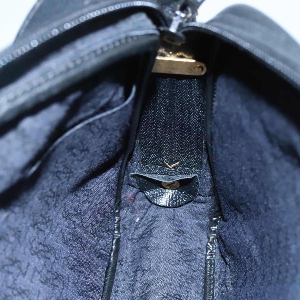 SAINT LAURENT Shoulder Bag Leather Black Auth ep7219