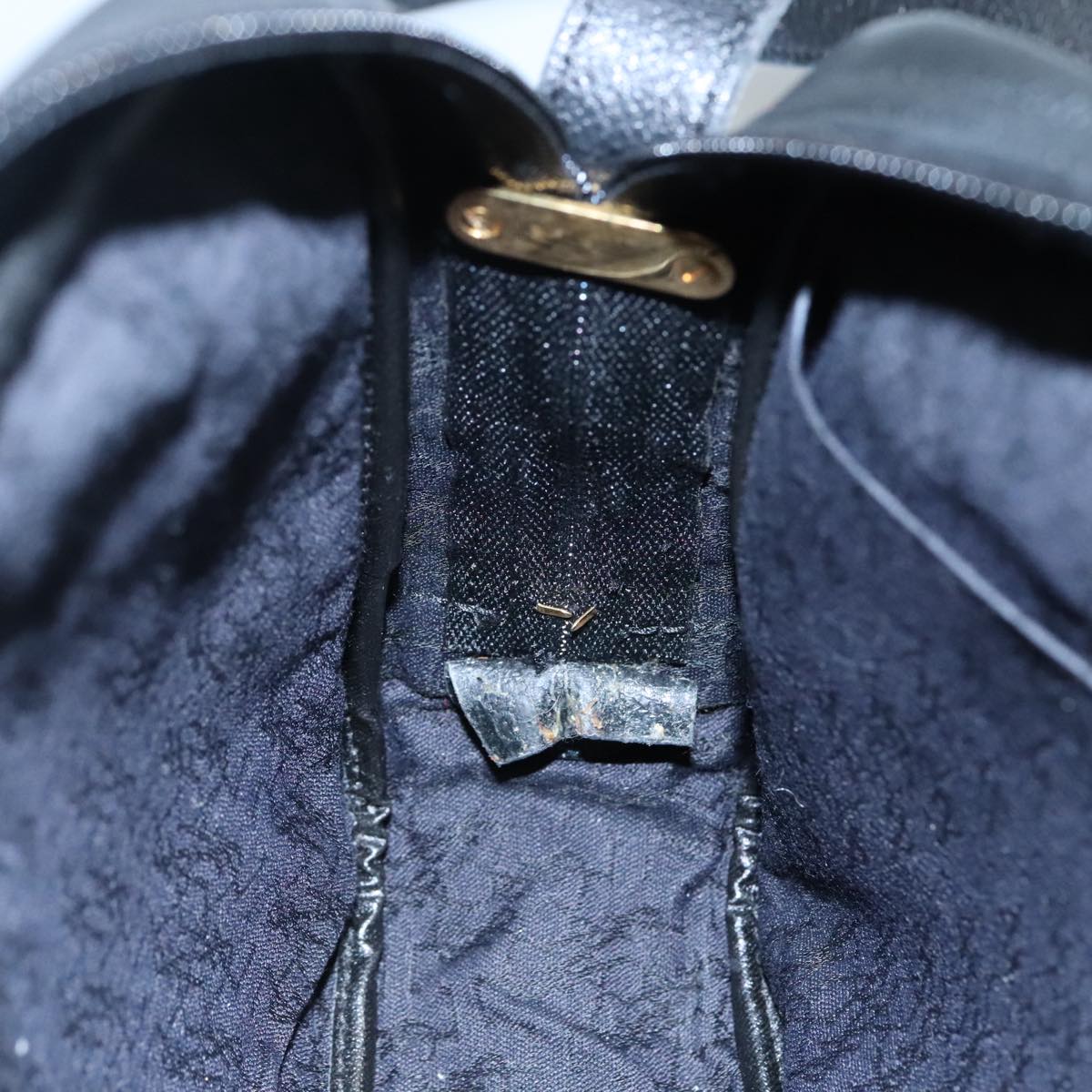 SAINT LAURENT Shoulder Bag Leather Black Auth ep7219