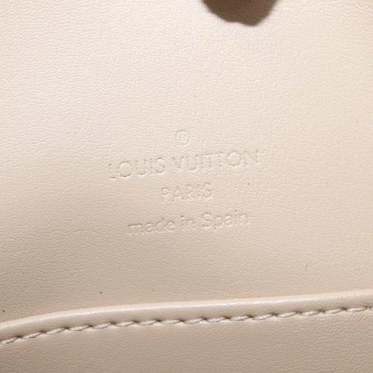 LOUIS VUITTON Monogram Vernis Thompson Street Bag Beige M91301 LV Auth ep7248