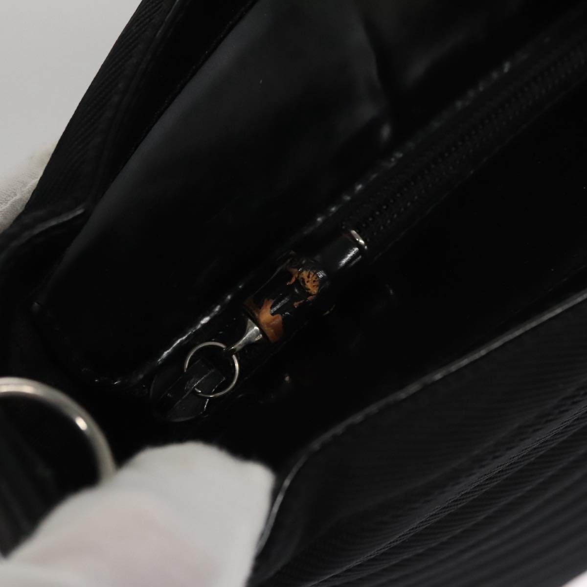 GUCCI Bamboo Hand Bag Nylon 2way Black Auth ep7254