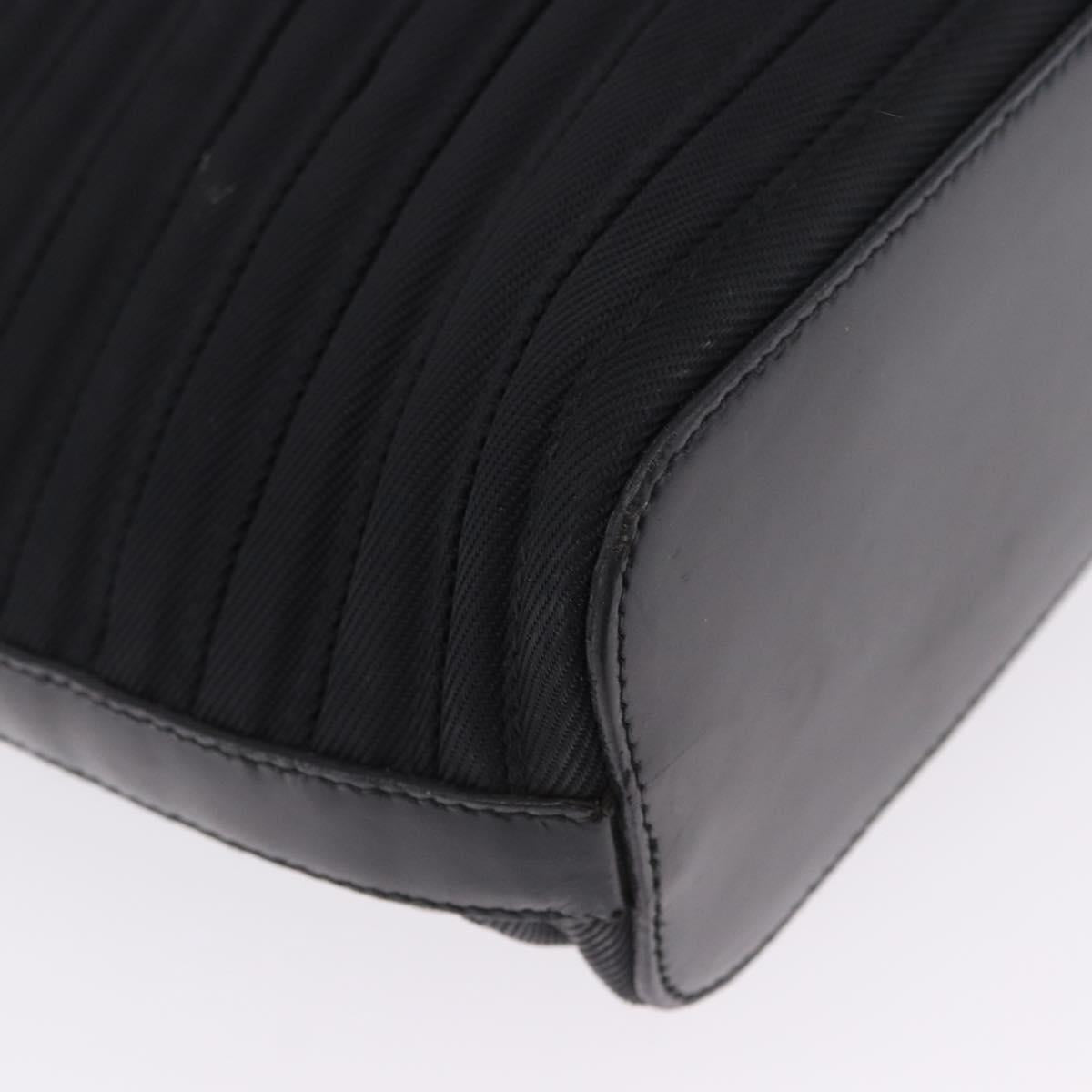 GUCCI Bamboo Hand Bag Nylon 2way Black Auth ep7254