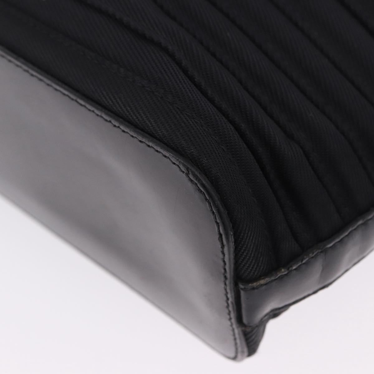 GUCCI Bamboo Hand Bag Nylon 2way Black Auth ep7254