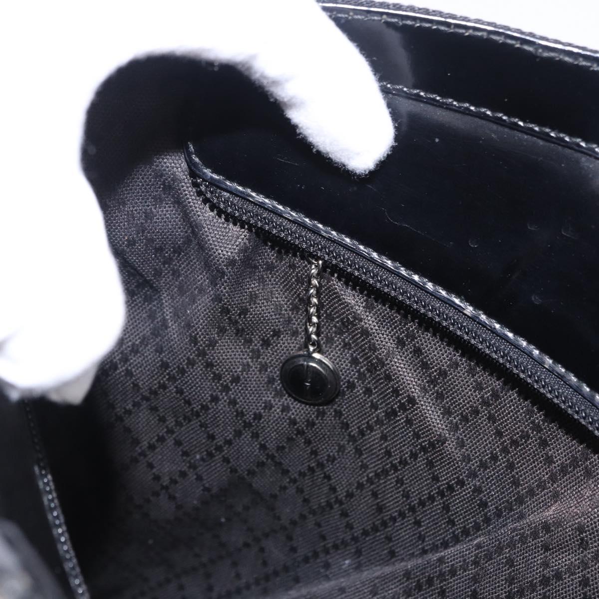 GUCCI Bamboo Hand Bag Nylon 2way Black Auth ep7254