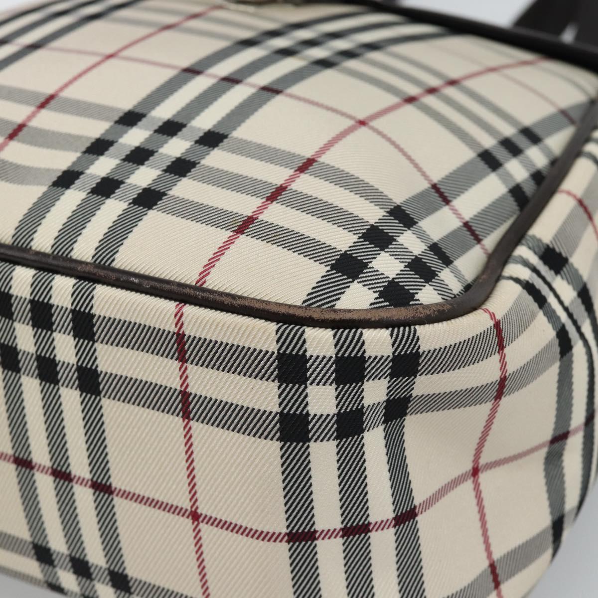 BURBERRY Nova Check Backpack Canvas Beige Brown Auth ep7277