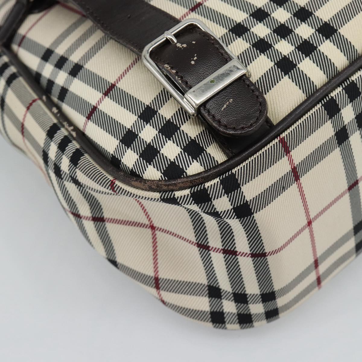 BURBERRY Nova Check Backpack Canvas Beige Brown Auth ep7277