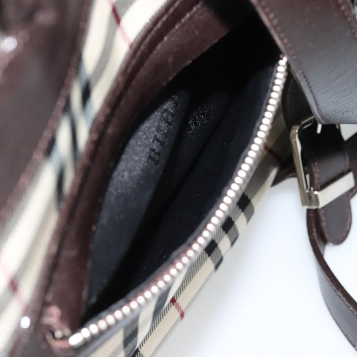 BURBERRY Nova Check Backpack Canvas Beige Brown Auth ep7277
