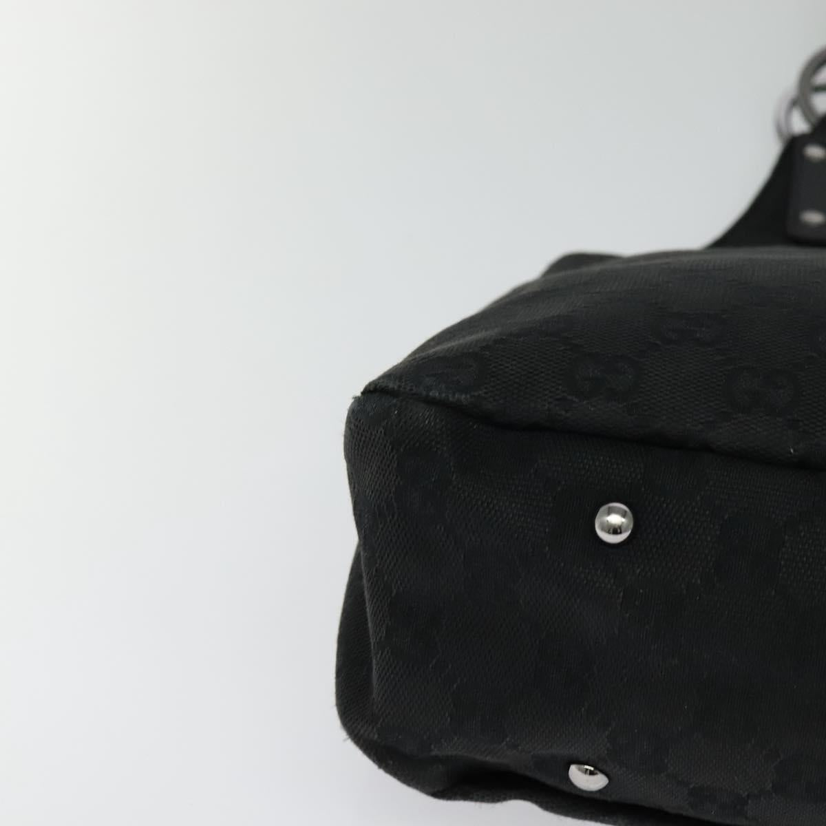 GUCCI GG Canvas Shoulder Bag Black 132260 Auth ep7331