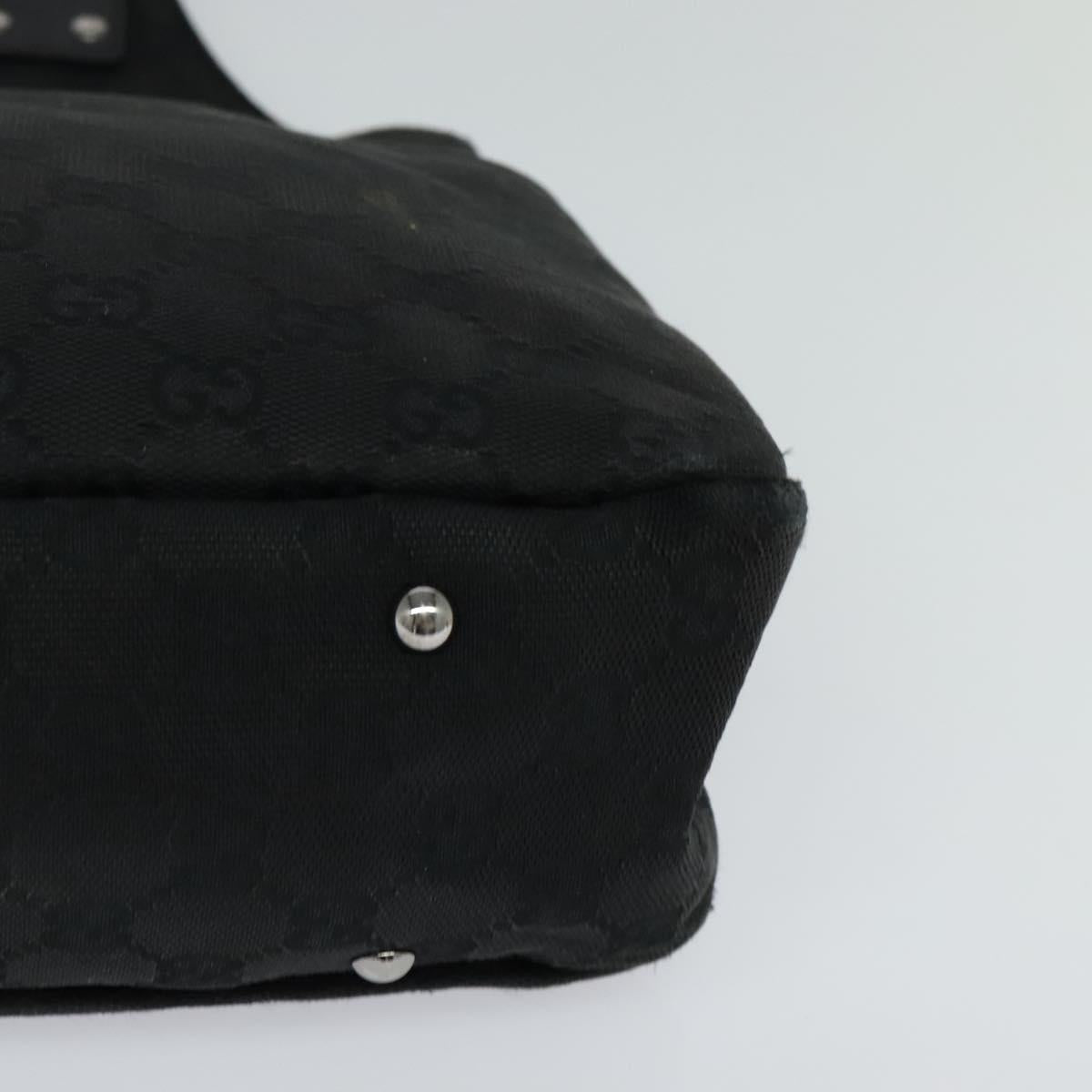 GUCCI GG Canvas Shoulder Bag Black 132260 Auth ep7331
