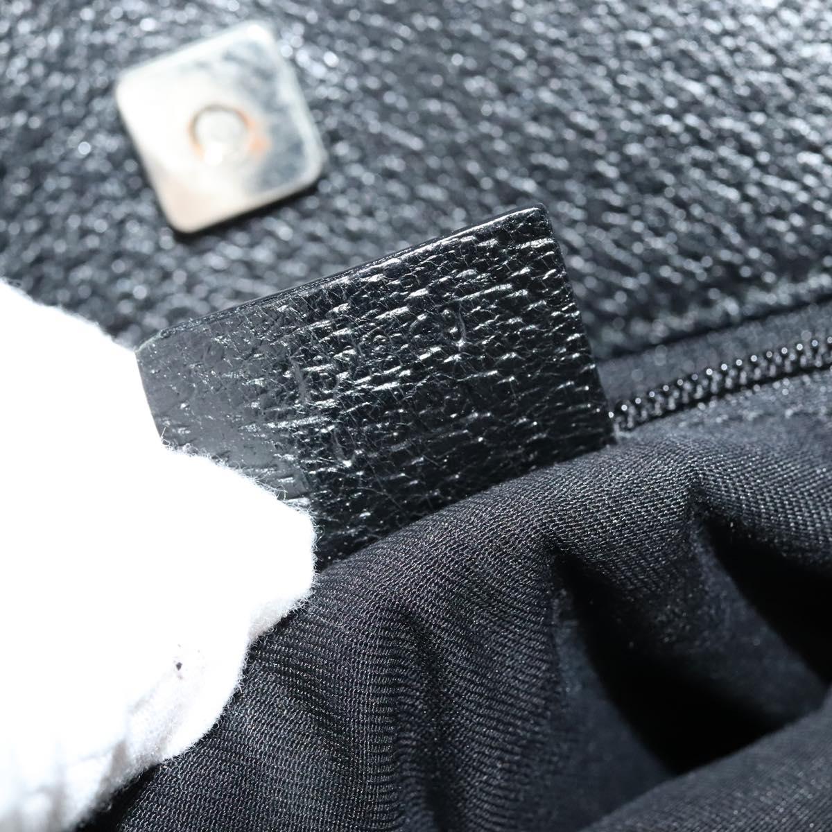 GUCCI GG Canvas Shoulder Bag Black 132260 Auth ep7331