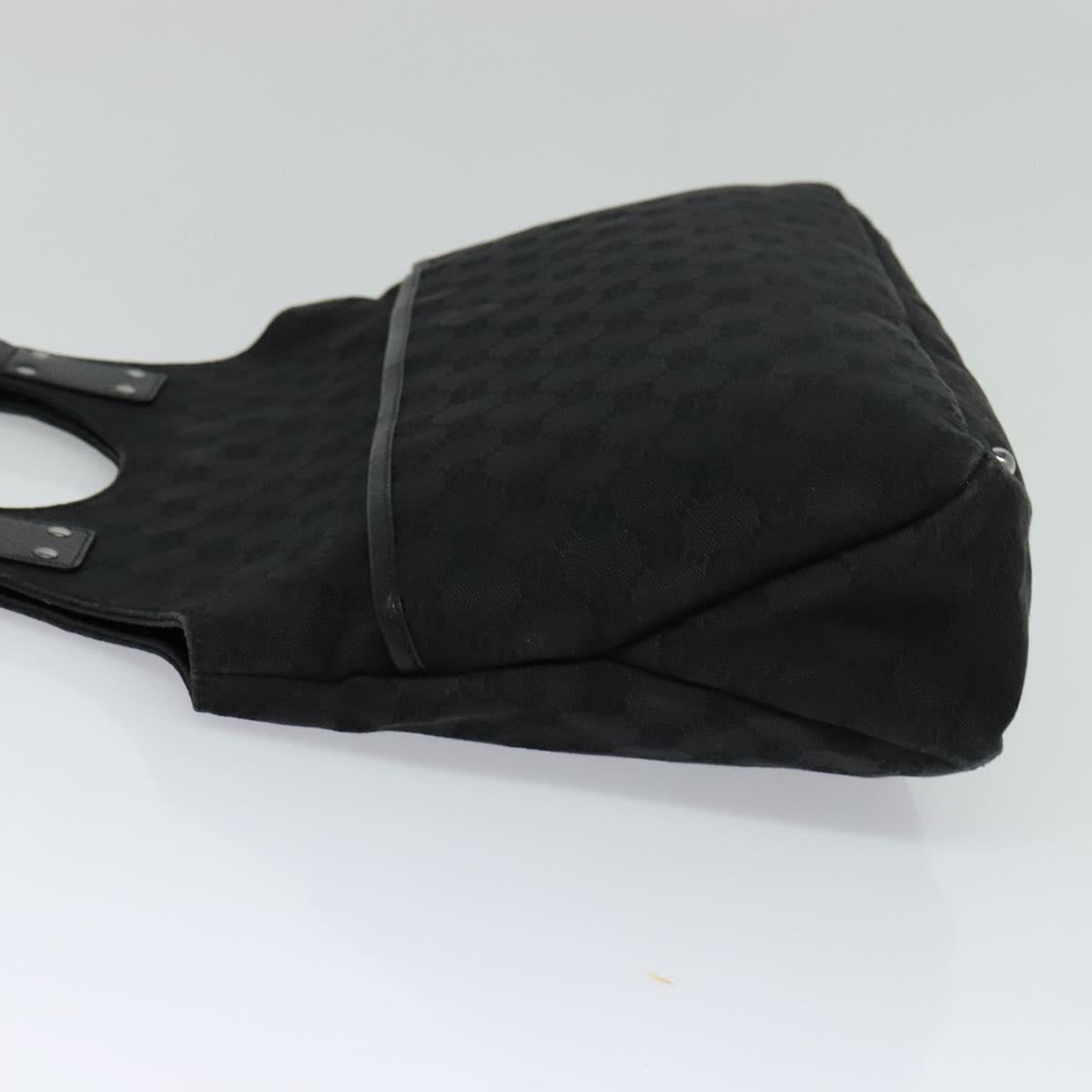 GUCCI GG Canvas Shoulder Bag Black 132260 Auth ep7331