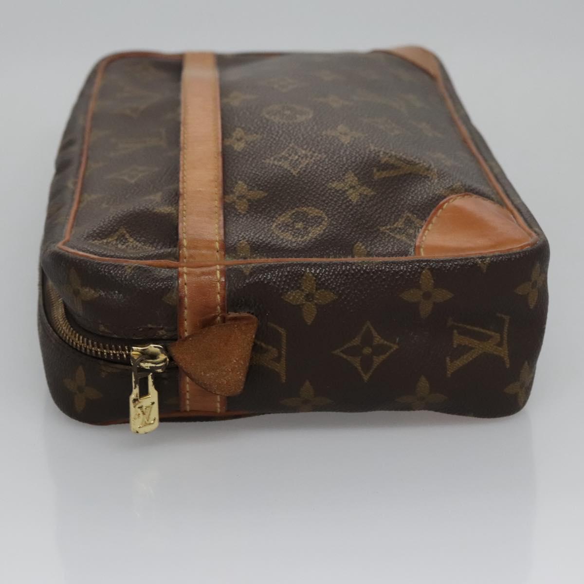 LOUIS VUITTON Monogram Compiegne 28 Clutch Bag M51845 LV Auth ep7374