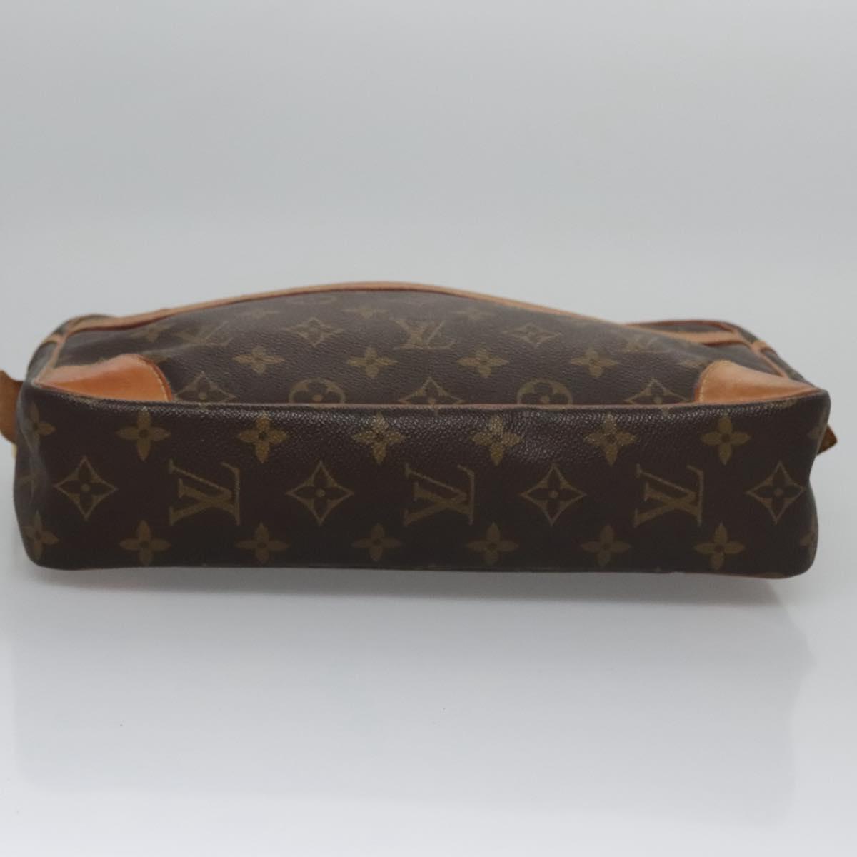 LOUIS VUITTON Monogram Compiegne 28 Clutch Bag M51845 LV Auth ep7374
