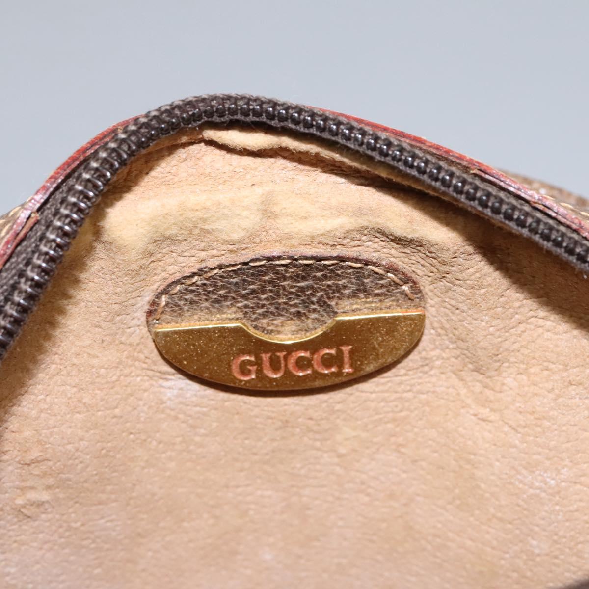 GUCCI GG Plus Supreme Shoulder Bag PVC Leather Beige Auth ep7396