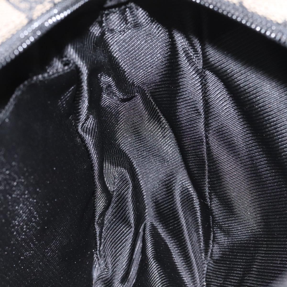 GUCCI GG Canvas Shoulder Bag Black 019 0375 Auth ep7418