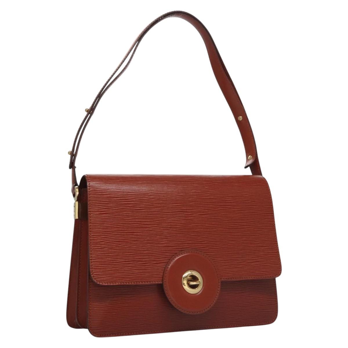 LOUIS VUITTON Epi Free Run Shoulder Bag Brown M52403 LV Auth ep7427