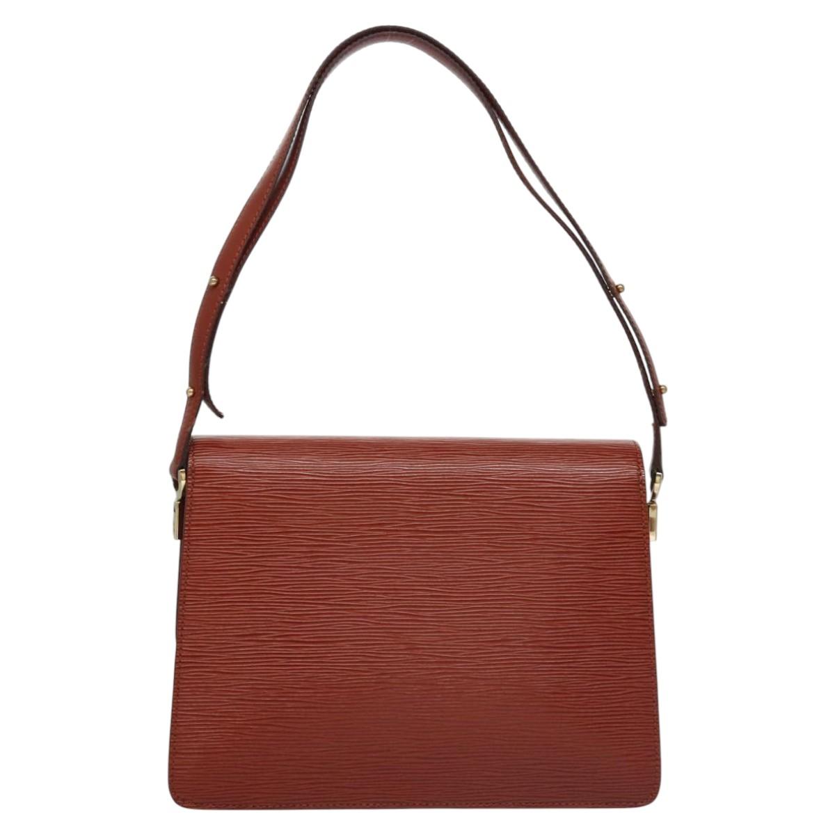 LOUIS VUITTON Epi Free Run Shoulder Bag Brown M52403 LV Auth ep7427