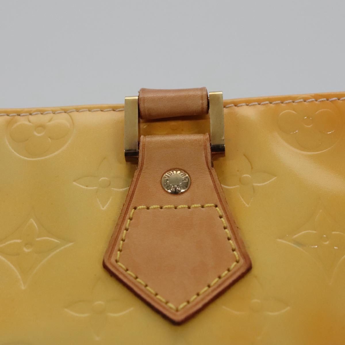 LOUIS VUITTON Monogram Vernis Houston Hand Bag Gris M91053 LV Auth ep7454