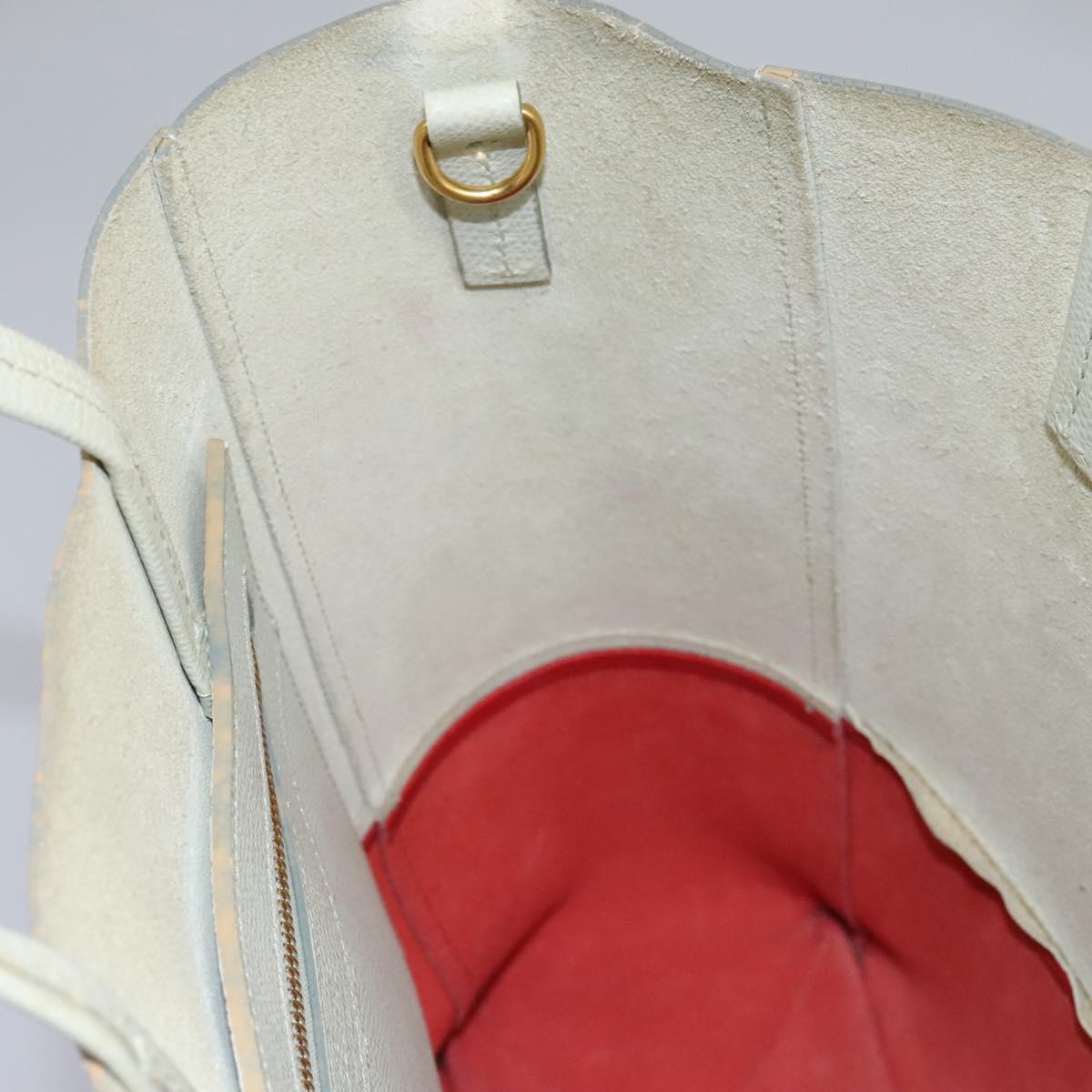 CELINE Tote Bag Leather 2way Red Auth ep7482