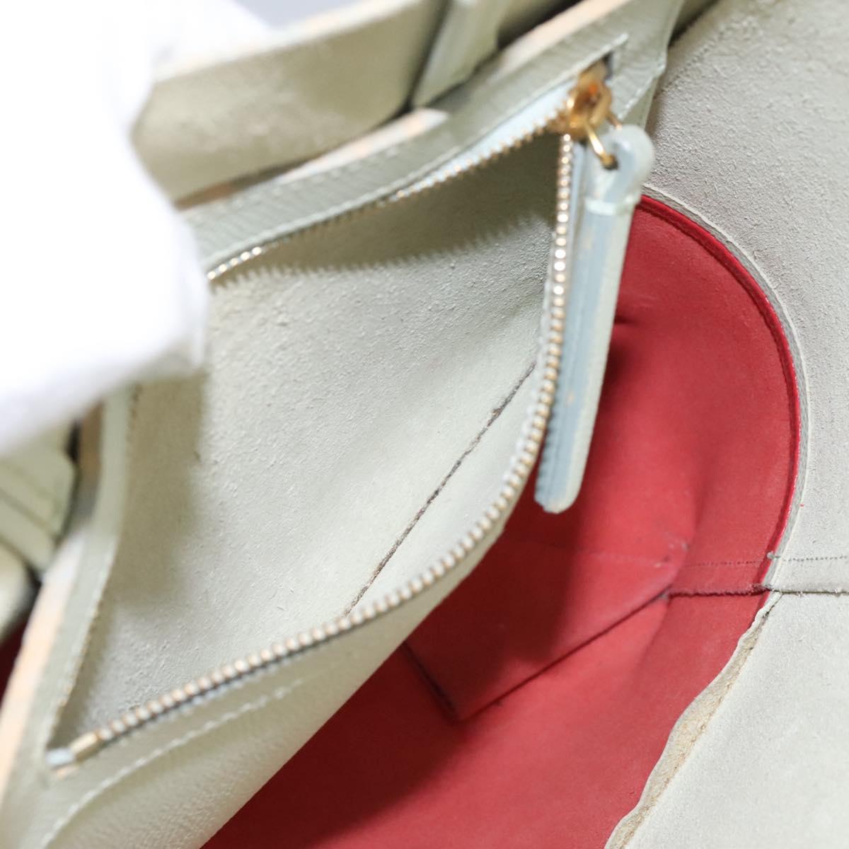 CELINE Tote Bag Leather 2way Red Auth ep7482