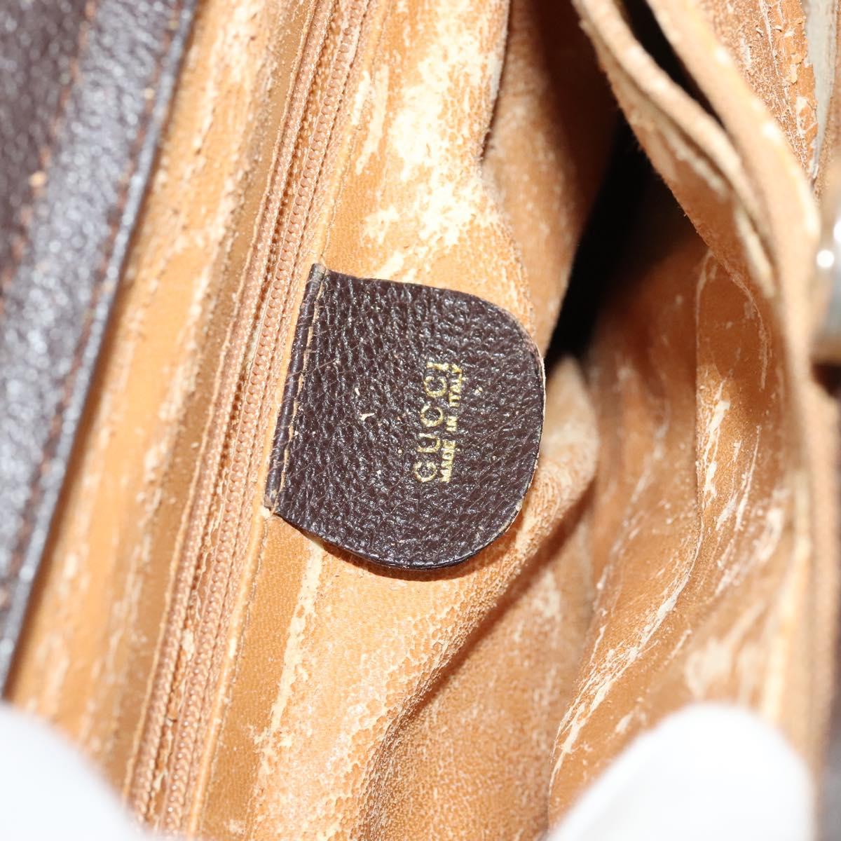 GUCCI Bamboo Tote Bag Suede Leather Brown Gold 002 1095 0260 Auth ep7508