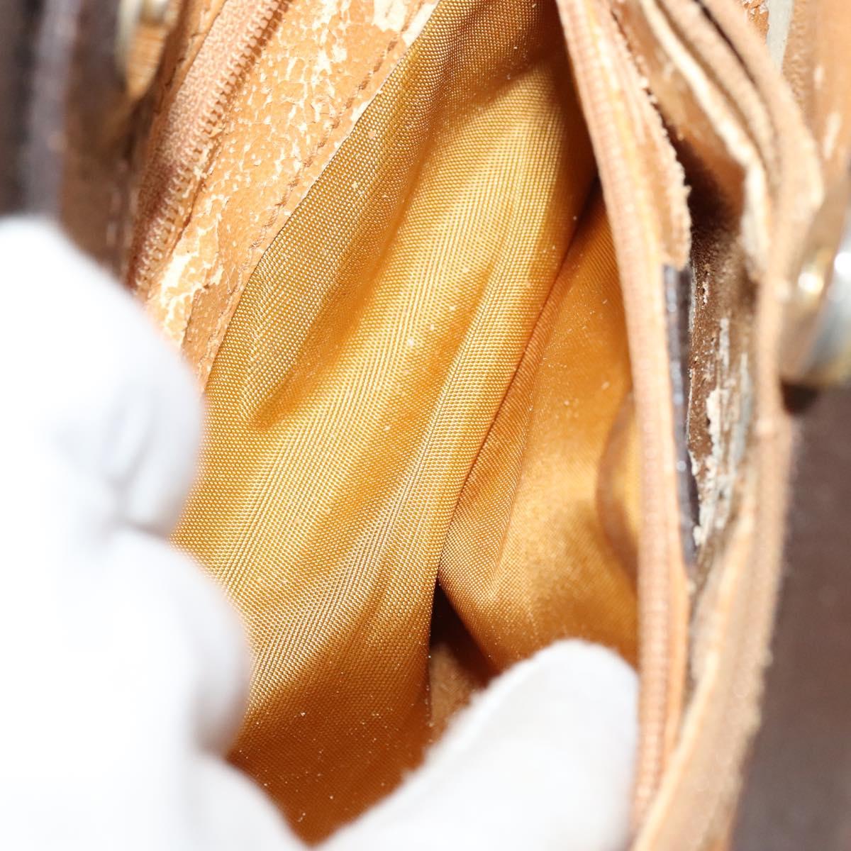 GUCCI Bamboo Tote Bag Suede Leather Brown Gold 002 1095 0260 Auth ep7508