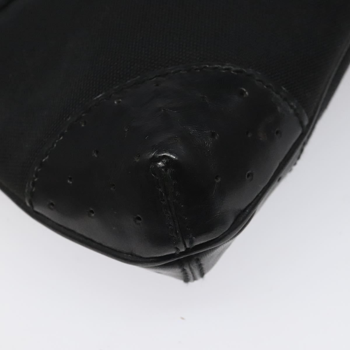 GUCCI Hand Bag Canvas Black Auth ep7533