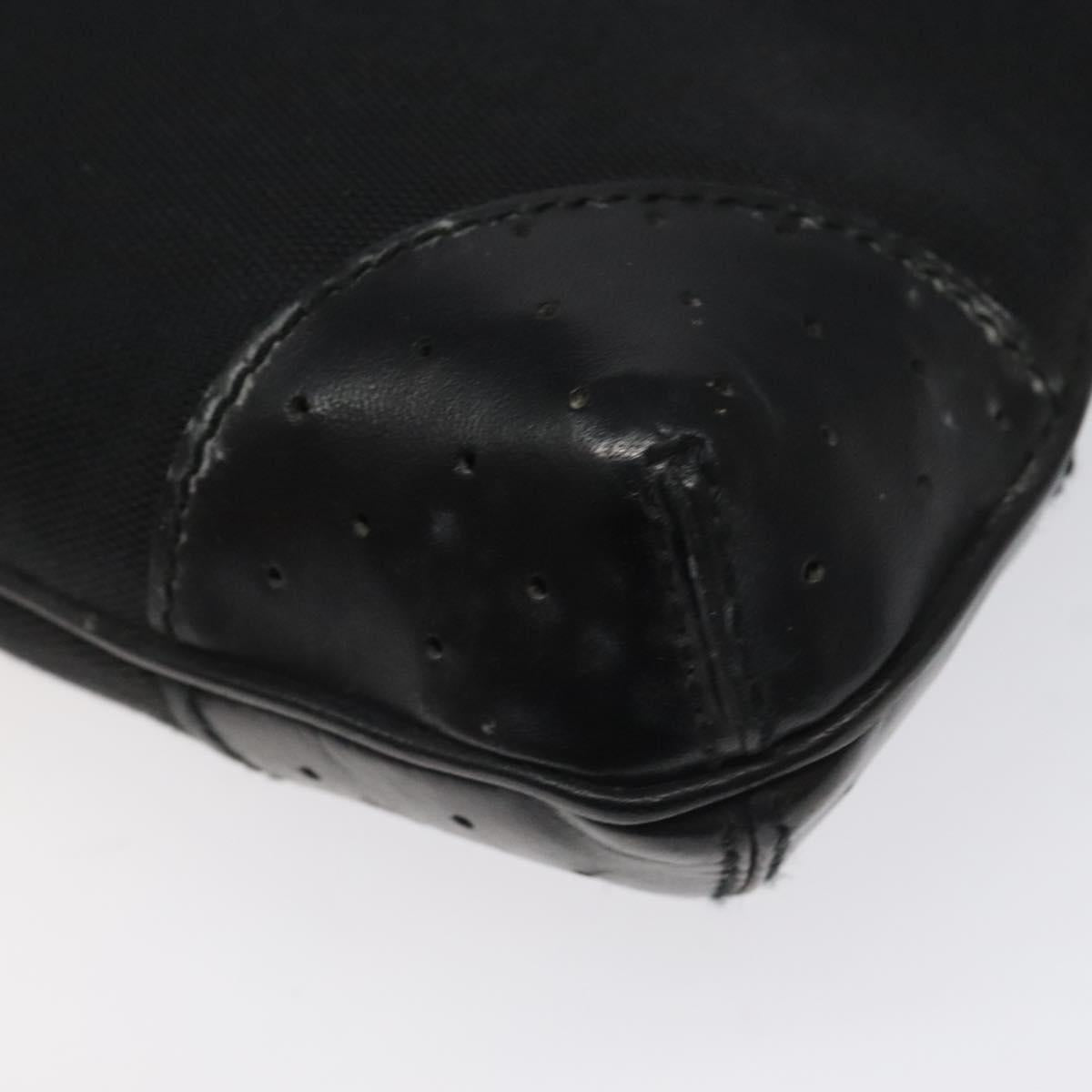 GUCCI Hand Bag Canvas Black Auth ep7533