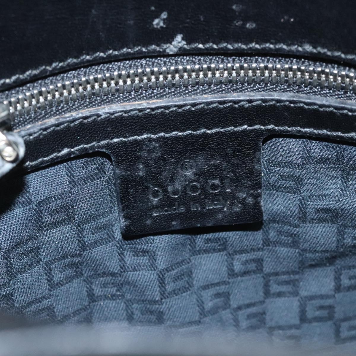 GUCCI Hand Bag Canvas Black Auth ep7533