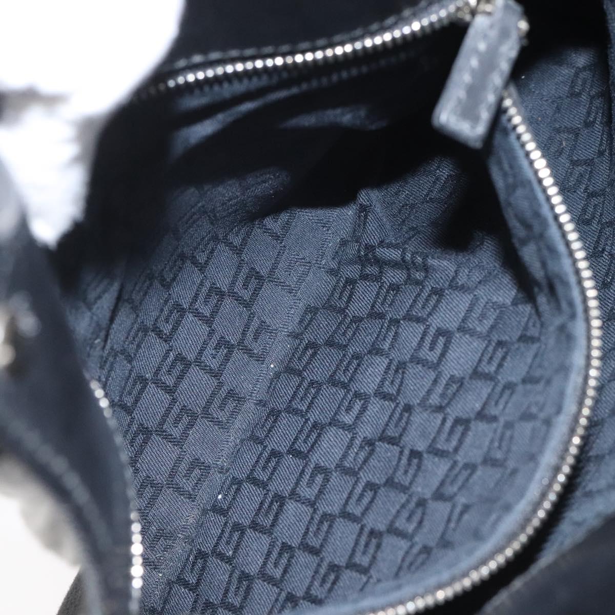 GUCCI Hand Bag Canvas Black Auth ep7533