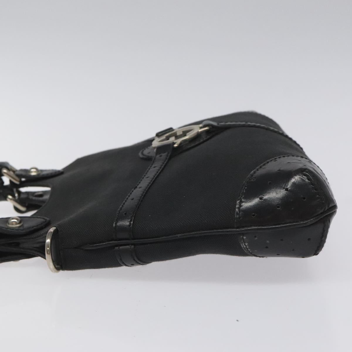 GUCCI Hand Bag Canvas Black Auth ep7533