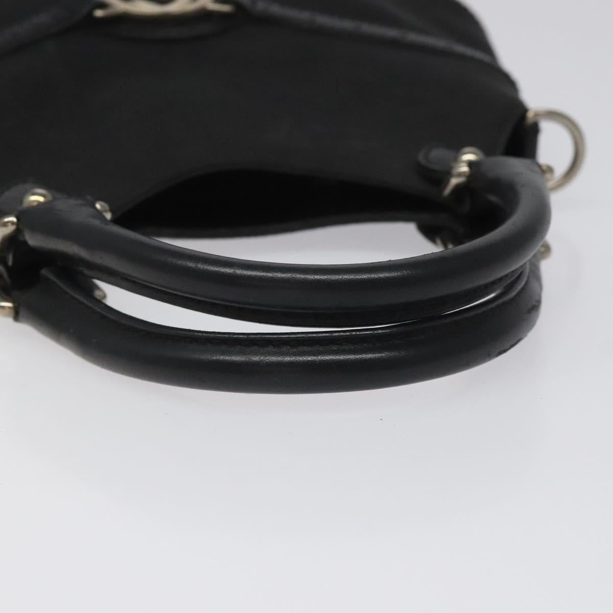 GUCCI Hand Bag Canvas Black Auth ep7533