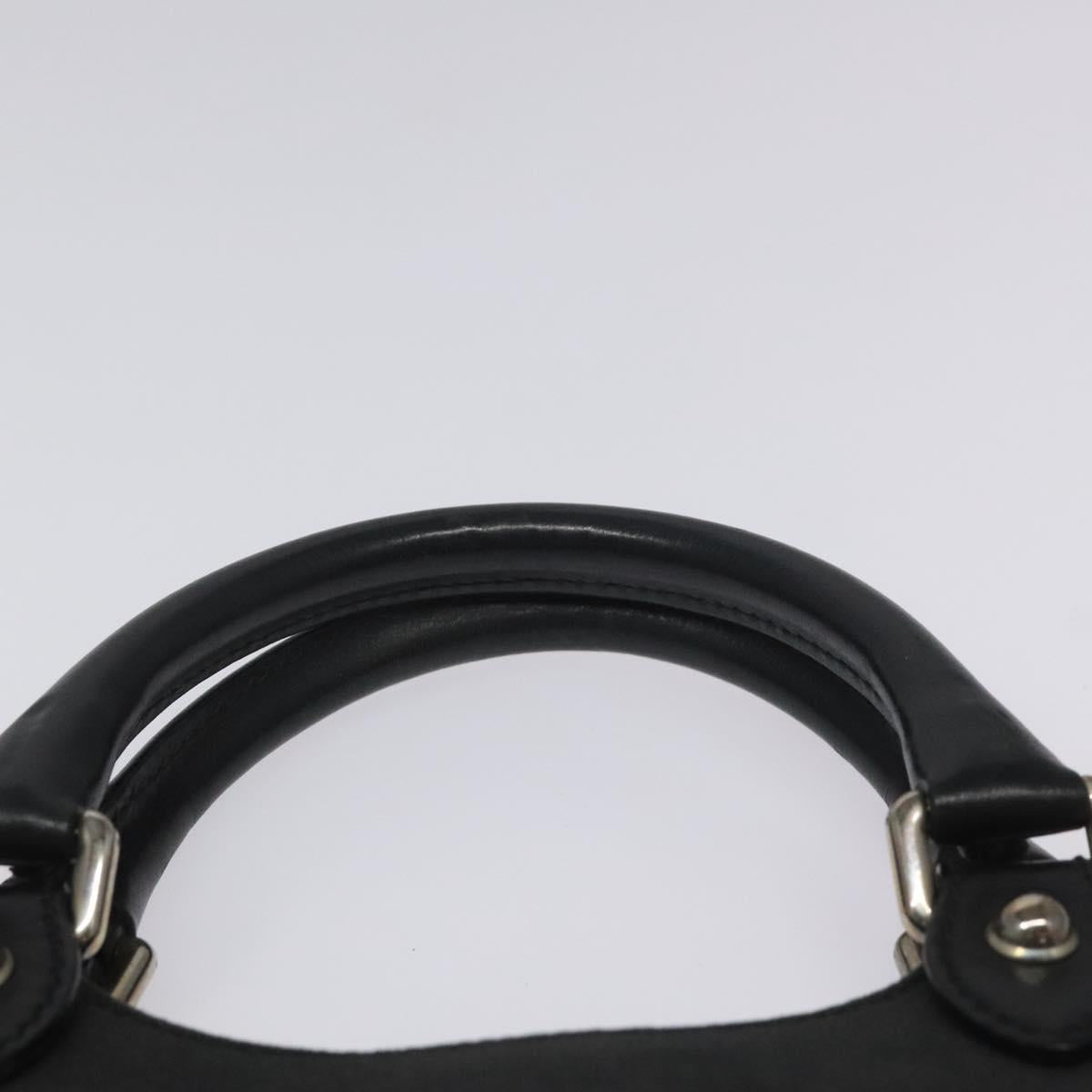 GUCCI Hand Bag Canvas Black Auth ep7533